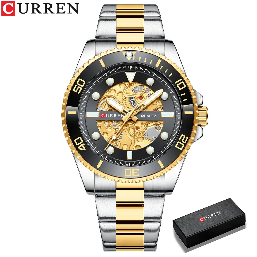 Stainless Steel Fashion Watches For Men - Waterproof 30m - Quartz