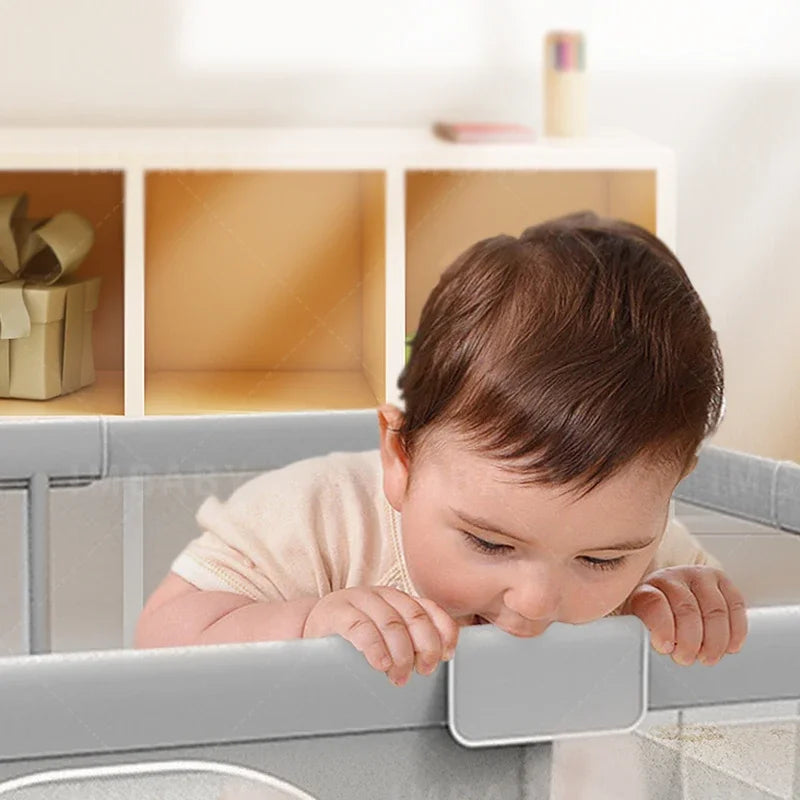 Baby Playground Ball Box with Pull Ring - Child Safety Barrier Fence