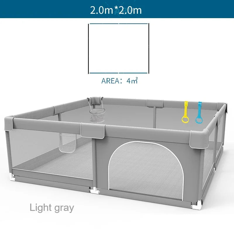 Baby Playground Ball Box with Pull Ring - Child Safety Barrier Fence