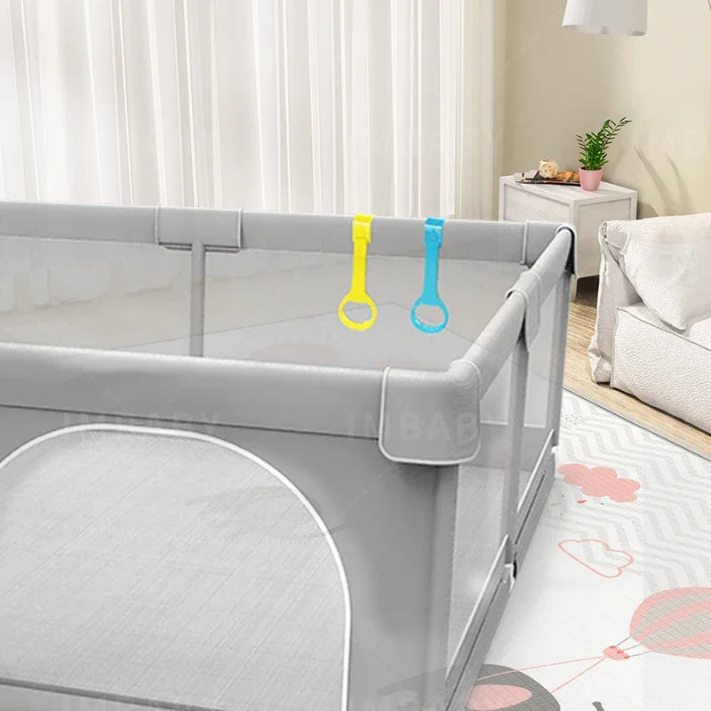 Baby Playground Ball Box with Pull Ring - Child Safety Barrier Fence