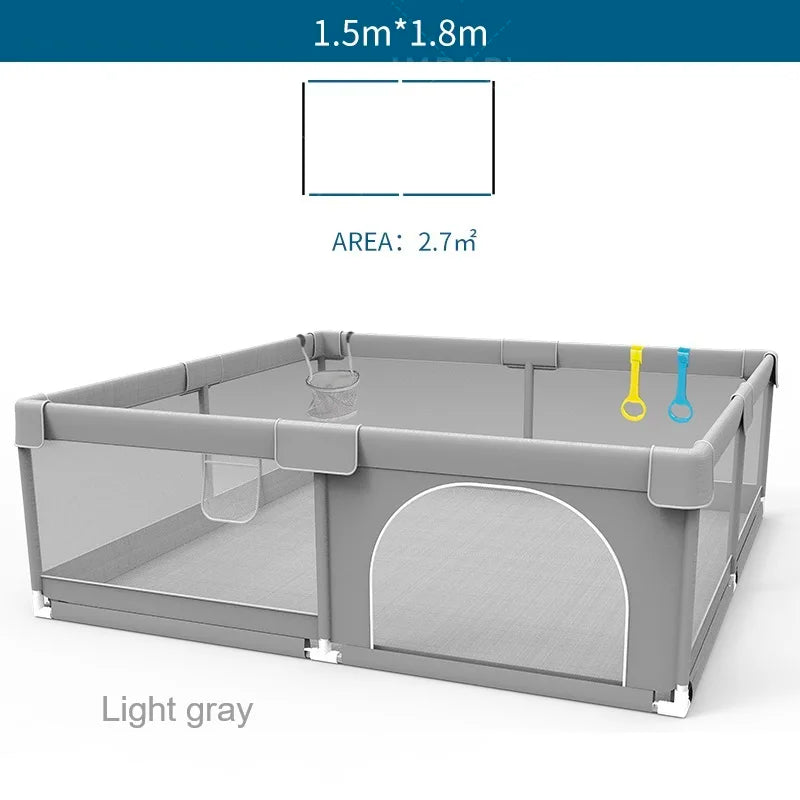 Baby Playground Ball Box with Pull Ring - Child Safety Barrier Fence