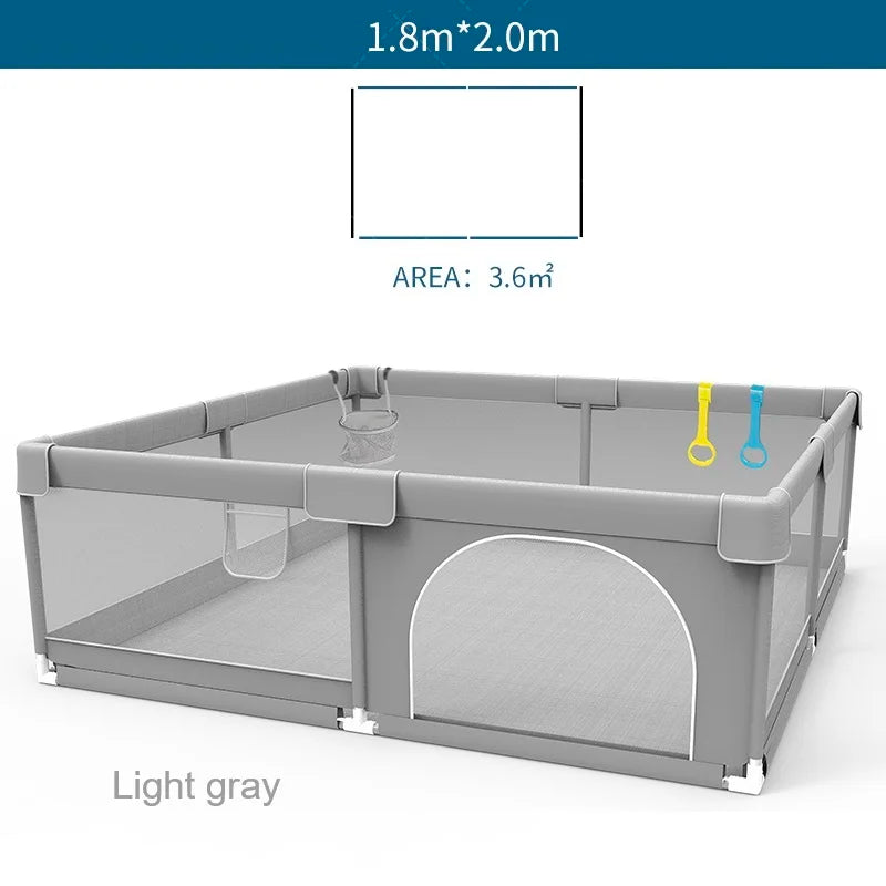 Baby Playground Ball Box with Pull Ring - Child Safety Barrier Fence