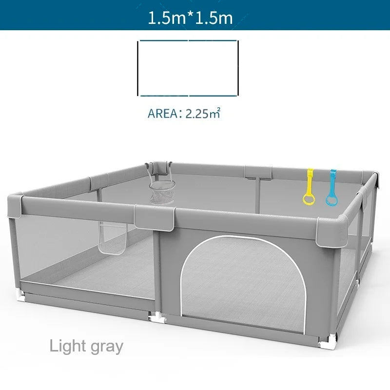 Baby Playground Ball Box with Pull Ring - Child Safety Barrier Fence