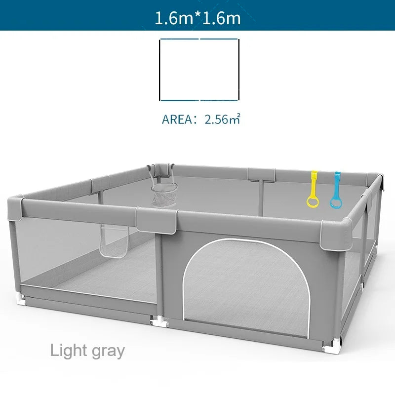 Baby Playground Ball Box with Pull Ring - Child Safety Barrier Fence