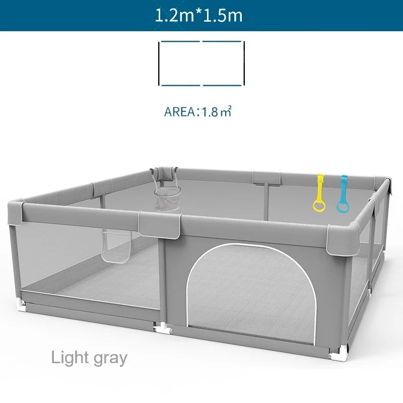 Baby Playground Ball Box with Pull Ring - Child Safety Barrier Fence