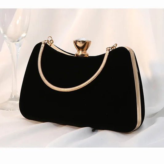Evening Fancy Clutch Handbag Velvet