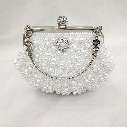 Shell Pearl Clutch Handbag - Social Party / Wedding/ Bridesmaid