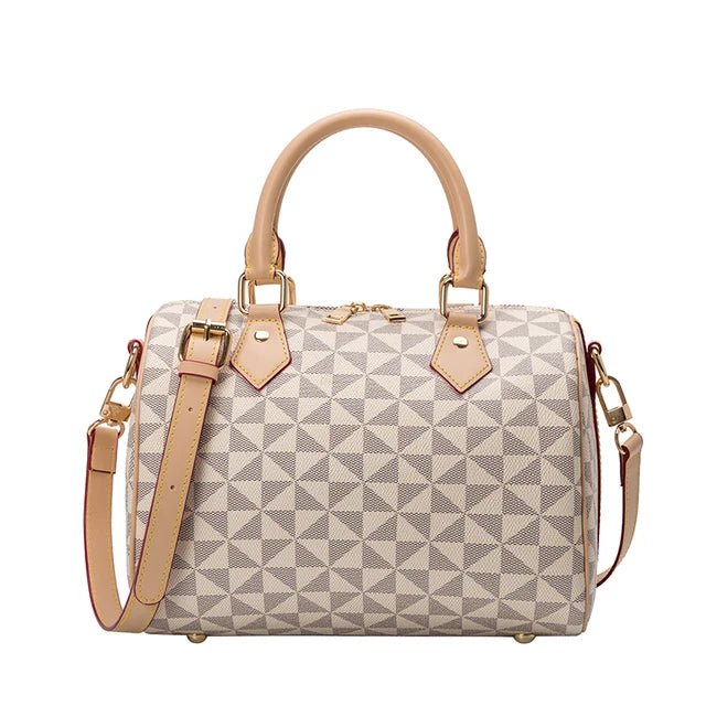 Women Vintage Boston Bags Designer Pattern