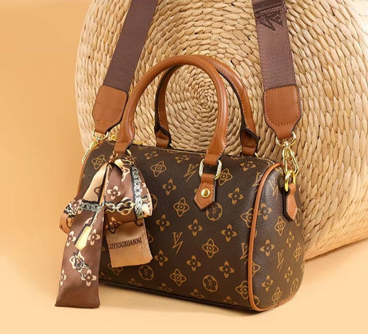 Women Vintage Boston Shoulder & Handbag - High Quality PU Leather - Regal Allure