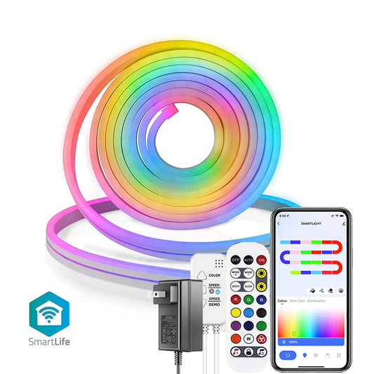 TUYA Neon LED Strip Lights 12-24V Silicone Rope Music Sync