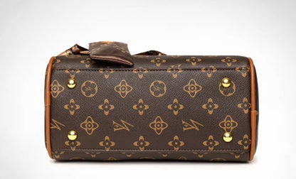 Women Vintage Boston Shoulder & Handbag - High Quality PU Leather - Regal Allure