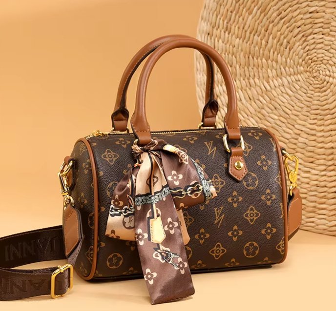 Women Vintage Boston Shoulder & Handbag - High Quality PU Leather - Regal Allure