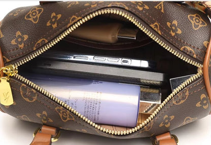 Women Vintage Boston Shoulder & Handbag - High Quality PU Leather - Regal Allure